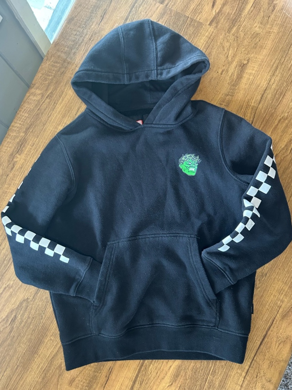 Vans Marvel Collab Hulk Black Hoodie Youth Small